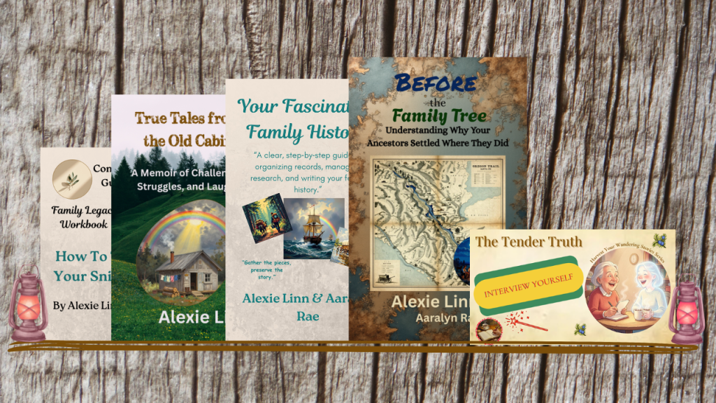 Alexie Linn's Family Legacy bookshelf