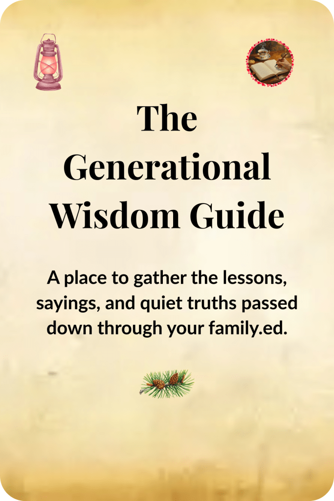 The Generational Wisdom Guide