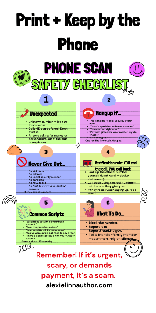 phone scam infographic