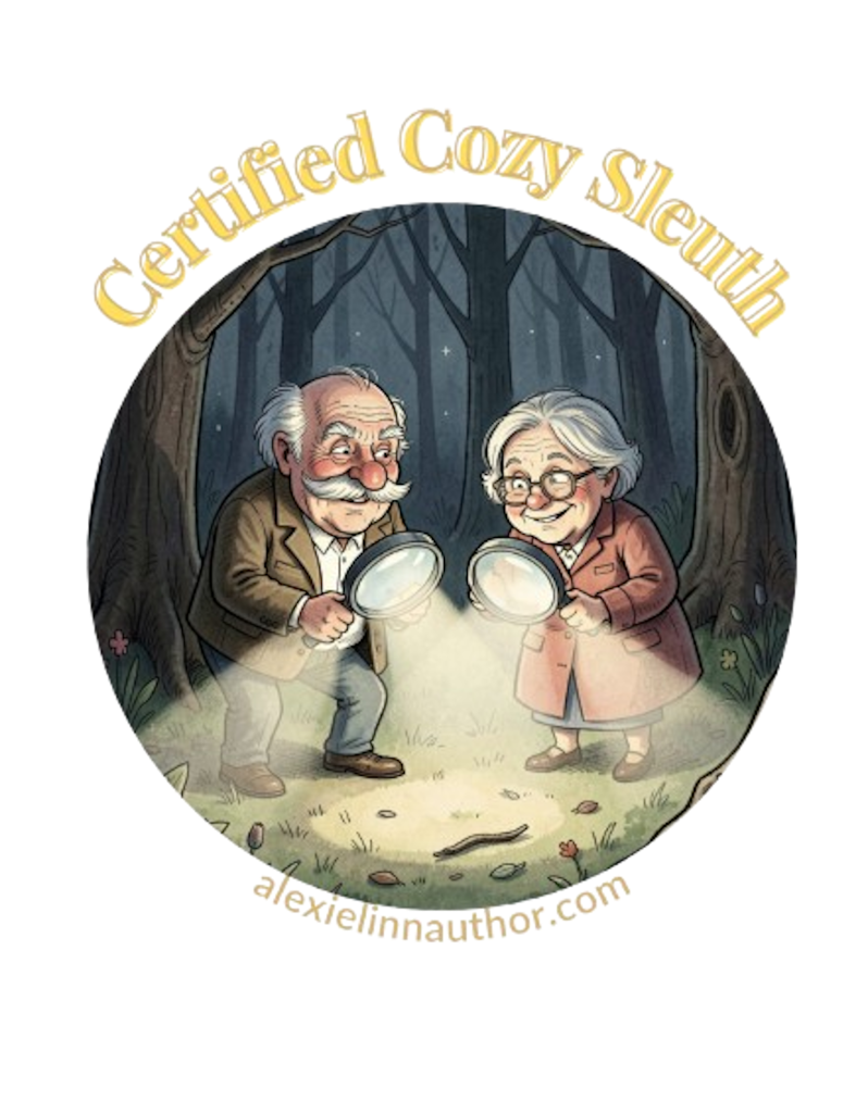 old man and woman searching for clues in the forest at night.