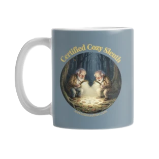 Certified Cozy Sleuth mug with twins sleuthing